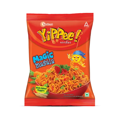 Sunfeast Yippee! Magic Masala Instant Noodles with Real Vegetables, 70g Gm